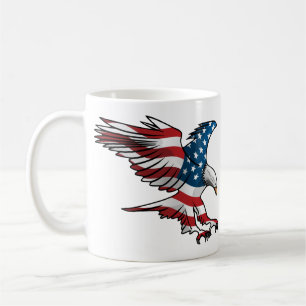 Mug Aigle à drapeau patriotique américain