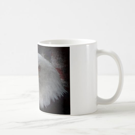Mug Aigle à tête blanche américaine sur drapeau (Droite)