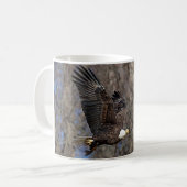 Mug Aigle à tête blanche avec poisson-chat (Devant gauche)