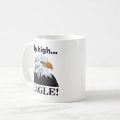 Mug Aigle à tête blanche volée Aigle haute (Devant gauche)
