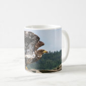 Mug Aigle à tête plate immature prêt pour le décollage (Devant droit)