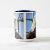 Mug Aigle américain à tête blanche visage faune drôle (Centre)