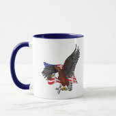 Mug Aigle américain avec croix (Gauche)