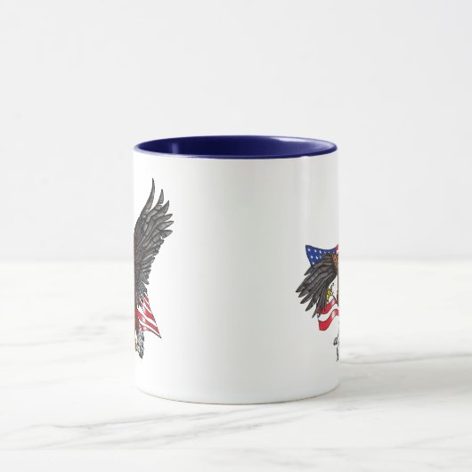 Mug Aigle américain avec croix (Centre)
