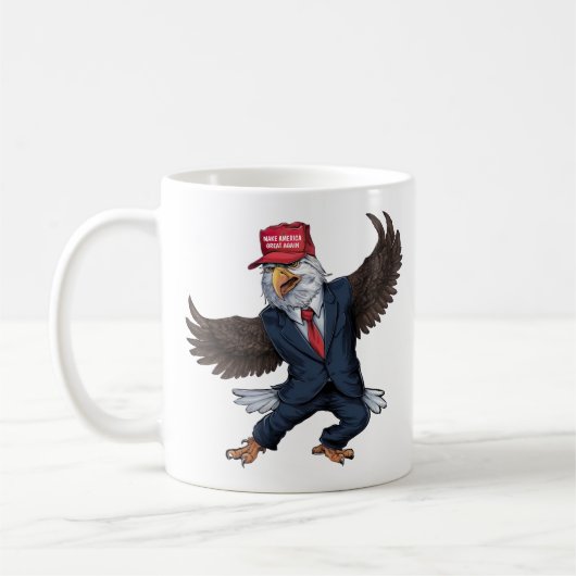 Mug Aigle américain drôle (Gauche)