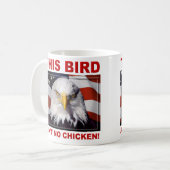 Mug Aigle américain n'est pas un poulet (Devant gauche)