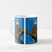 Mug Aigle Bald Avec Bordure (Devant gauche)
