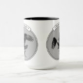 Mug Aigle Bald avec un poisson (Centre)