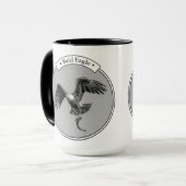 Mug Aigle Bald avec un poisson (Devant gauche)