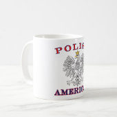 Mug Aigle blanc américain polonais (Devant gauche)