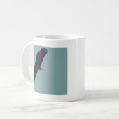 Mug aigle chauve en vol (Devant gauche)