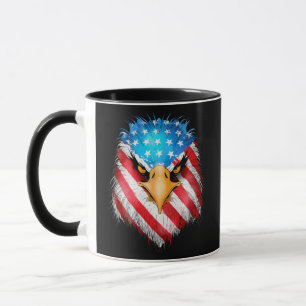 Mug Aigle d'Amérique 4 juillet drôle drapeau américain