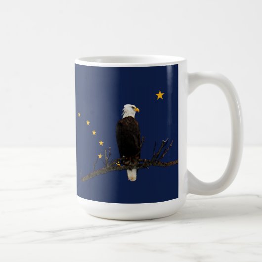 Mug Aigle de l'Alaska et drapeau (Droite)