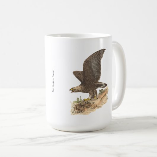 Mug Aigle d'or (Aquila chrysaetos) NY Bird Image (Devant droit)