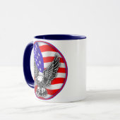 Mug Aigle Drapeau Américain États-Unis (Devant gauche)