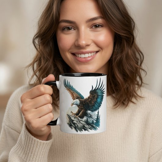 Mug Aigle en aquarelle