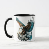 Mug Aigle en aquarelle (Gauche)