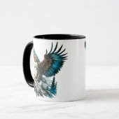 Mug Aigle en aquarelle (Devant gauche)