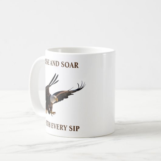 Mug Aigle en marche vers le bas (Devant gauche)