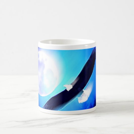 Mug Aigle en vol et Pleine lune (Centre)