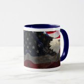 Mug Aigle et drapeau (Devant droit)