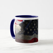 Mug Aigle et drapeau (Devant gauche)
