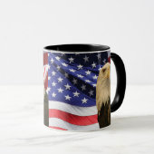 Mug Aigle et drapeau américains (Devant droit)