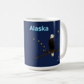 Mug Aigle Et Drapeau De L'Alaska (Devant droit)