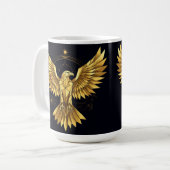 Mug Aigle Géométrique Doré (Devant gauche)