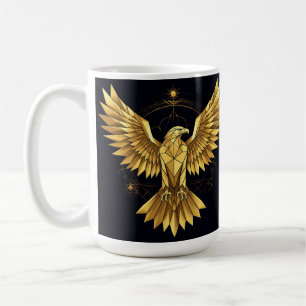 Mug Aigle Géométrique Doré