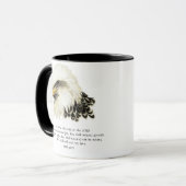 Mug Aigle - Inspirationnel - Écriture - Ceux qui atten (Devant gauche)