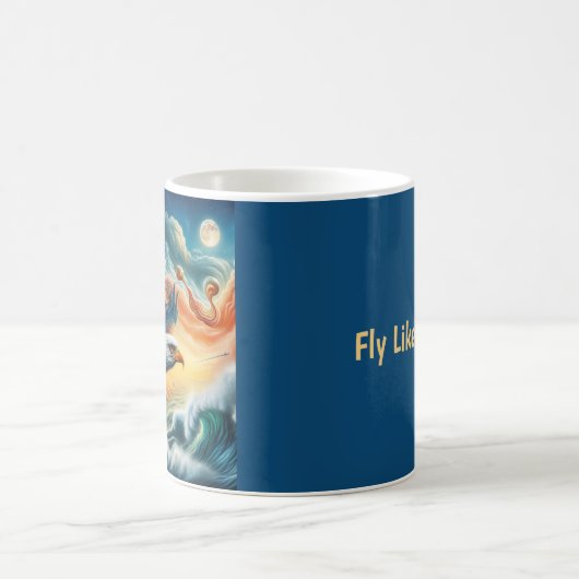 Mug Aigle Majestueux Voler Comme Un Aigle Imaginaire A (Centre)