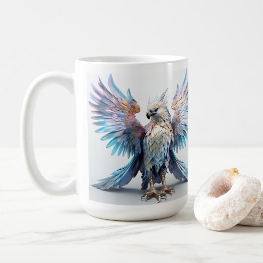 Mug Aigle métallique Iridescendant (Avec donut)
