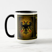 Mug Aigle noir double allemand/fourrure allemande (Gauche)