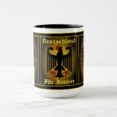 Mug Aigle noir double allemand/fourrure allemande (Centre)