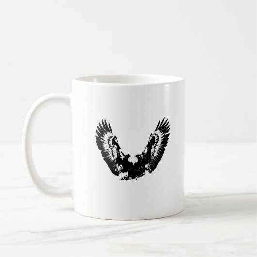 Mug Aigle noir et blanc (Gauche)