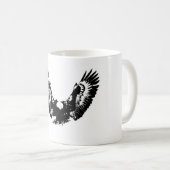 Mug Aigle noir et blanc (Devant droit)