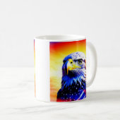 Mug Aigle patriotique et drapeau américain (Devant droit)