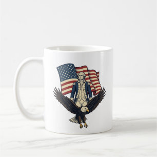 Mug Aigle Patriotique et Général Colonial Vintage Vect