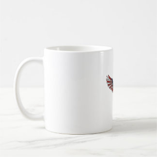 Mug Aigle patriotique gravure vintage vecteur concepti