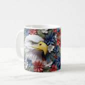 Mug Aigle patriotique imprimé 3D (Devant gauche)