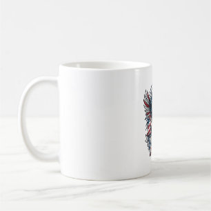 Mug Aigle Patriotique Loup Hybride Animal Hybride Patr