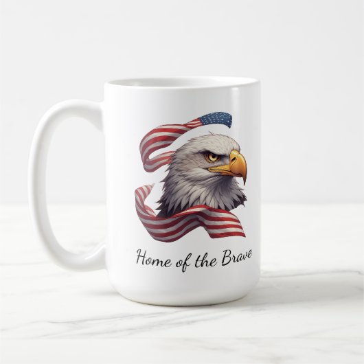 Mug Aigle Patriotique Maison des Braves, Drapeau Améri (Gauche)
