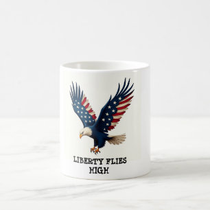 Mug Aigle patriotique vintage 4 juillet café