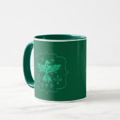 Mug Aigle tribal sarcelle  (Devant gauche)