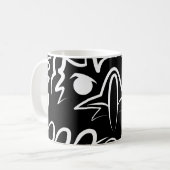 Mug Aigle tribale noire et blanche (Devant gauche)