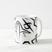 Mug Aigle tribale noire et blanche (Devant droit)