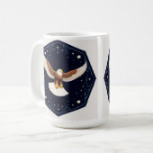 Mug Aigle volant sur fond étoilé (Devant gauche)