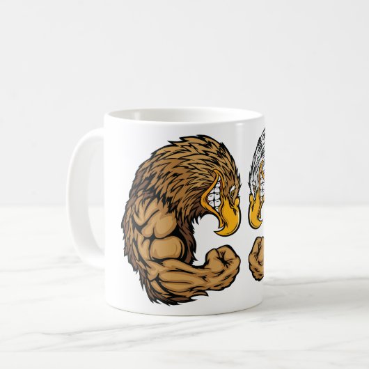 Mug Aigles Avec Muscles (Devant gauche)
