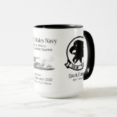 Mug Aigles noirs VAW-113 (Devant droit)